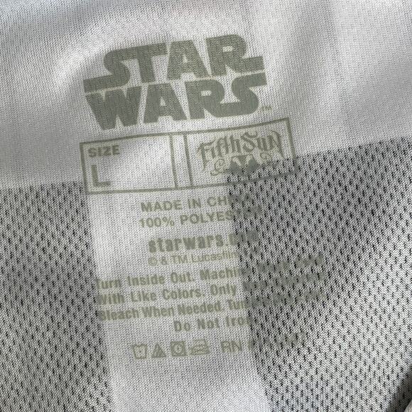 Fifth Sun Star Wars Dark Side #77 Pinstripe Baseball Jersey Size Large - Picture 2 of 4